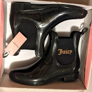 Juicy Couture Glitter Rain Boots